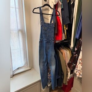 Free People Denim Overalls - Medium Blue Wash
